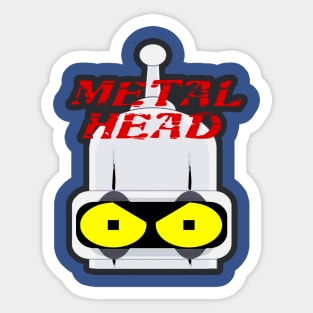 SHINY METAL HEAD 1 Sticker